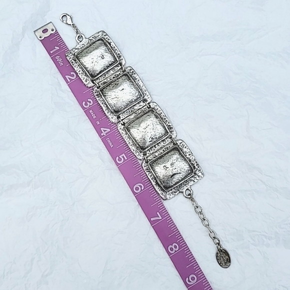 BIJULAND SILVER FOUR PANEL BRACELET - MADE IN TURKEY - Picture 6 of 8